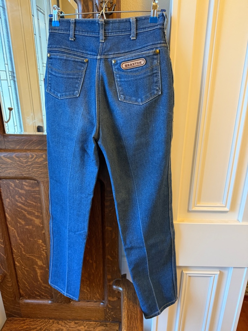 Braxton vintage Straight Leg Jeans waist 27”
